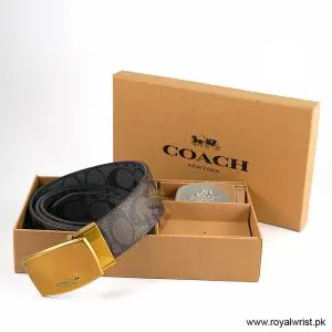 Alternative view of Coach Men’s Reversible Leather Belt with Buckle Gift Set CH-10015