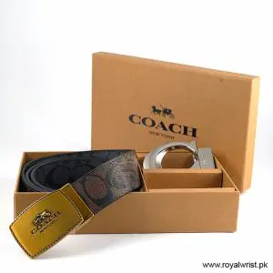 Alternative view of Coach Men’s Reversible Leather Belt with Buckle Gift Set CH-10020