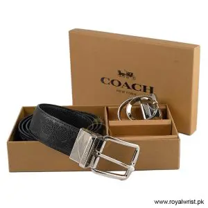 Alternative view of Coach Men’s Reversible Leather Belt with Buckle Gift Set CH-10021