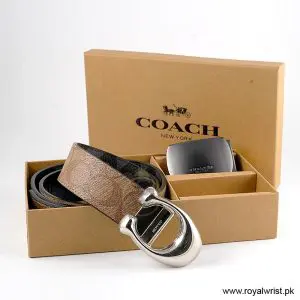 Alternative view of Coach Men’s Reversible Leather Belt with Buckle Gift Set CH-10024