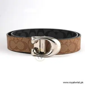 Coach Men’s Reversible Leather Belt with Buckle Gift Set CH-10024 - Image 3
