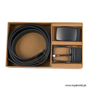 Coach Men’s Reversible Leather Belt with Buckle Gift Set CH-10025