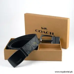 Alternative view of Coach Men’s Reversible Leather Belt with Buckle Gift Set CH-10025