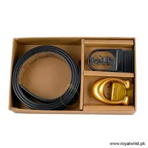 Coach Men’s Reversible Leather Belt with Buckle Gift Set CH-10026