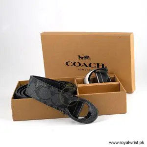 Alternative view of Coach Men’s Reversible Leather Belt with Buckle Gift Set CH-10027