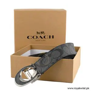 Coach Men’s Reversible Leather Belt with Buckle Gift Set CH-10033