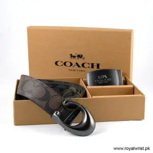 Alternative view of Coach Men’s Reversible Leather Belt with Buckle Gift Set CH-10037