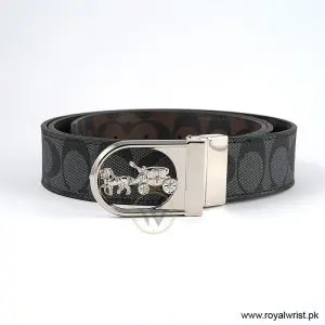 Coach Men’s Reversible Leather Belt with Buckle Gift Set CH-10038 - Image 3