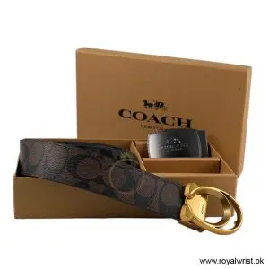 Alternative view of Coach Men’s Reversible Leather Belt with Buckle Gift Set CH-10043