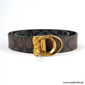 Coach Men’s Reversible Leather Belt with Buckle Gift Set CH-10043 - Image 3