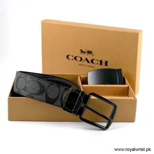 Alternative view of Coach Men’s Reversible Leather Belt with Buckle Gift Set CH-10044
