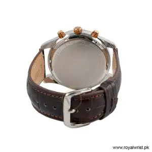 Michael Kors Men's Quartz Brown Leather Strap Blue Dial 45mm Watch MK8412/1 (Like New) - Image 4