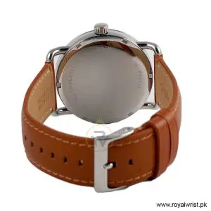 Fossil Men’s Quartz Brown Leather Strap Blue Dial 42mm Watch FS5661 (Like New) - Image 4