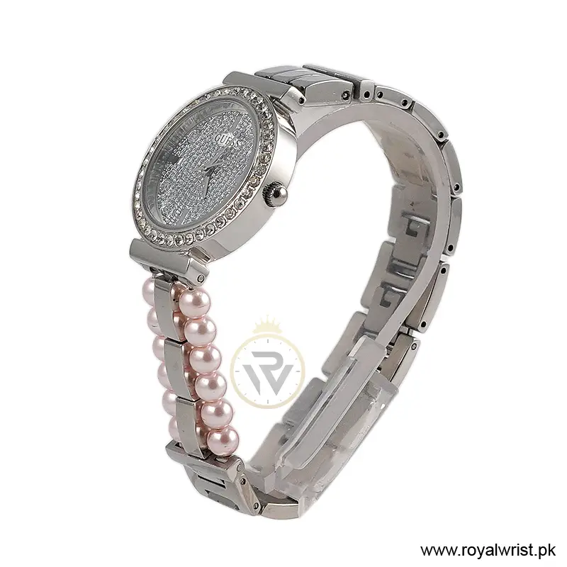 Guess Women’s Quartz Two Tone Stainless Steel Silver Dial 30mm Bracelet Watch GW0531L1 (Like New) - Image 2