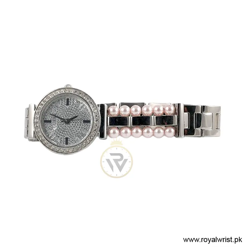 Guess Women’s Quartz Two Tone Stainless Steel Silver Dial 30mm Bracelet Watch GW0531L1 (Like New) - Image 3