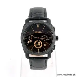 Fossil Men’s Quartz Black Leather Strap Black Dial 42mm Watch FS5251 (Like New)