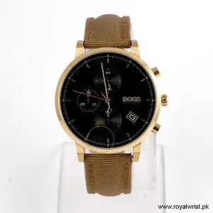 Hugo Boss Men’s Quartz Brown Nylon Black Dial 43mm Watch 1513781 (Like New)