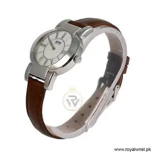 Alternative view of Hugo Boss Women’s Quartz Deep Brown Leather Strap Mother Of Pearl Dial 35mm Watch 1502160/3 (Like New)