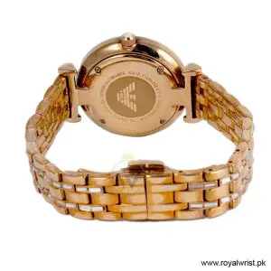 Emporio Armani Women's Quartz Rose Gold Stainless Steel Mother of Pearl Dial 32mm Watch AR11294 (Like New) - Image 4