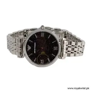 Emporio Armani Women’s Analog Stainless Steel Dark Blue Dial 32mm Watch AR11091 (Like New) - Image 3