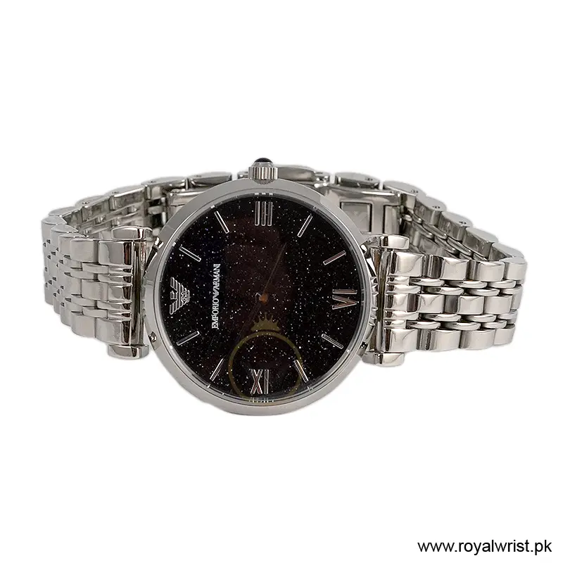Emporio Armani Women’s Analog Stainless Steel Dark Blue Dial 32mm Watch AR11091 (Like New) - Image 3