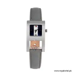 Tommy Hilfiger Women’s Quartz Grey Leather Strap Blue Dial 21mm Watch 1780158/1 (Like New)