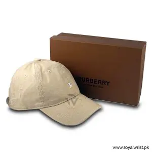 Burberry Unisex TB Monogram Embroidered Cotton Baseball Cap Beige B18242