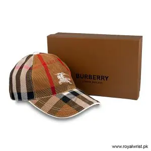 Burberry Vintage Check EKD Embroidered Cotton Baseball Cap Beige / Tan B18256