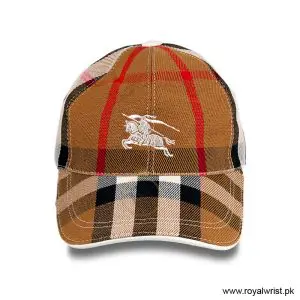 Alternative view of Burberry Vintage Check EKD Embroidered Cotton Baseball Cap Beige / Tan B18256