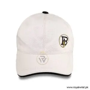 Alternative view of Burberry Off-Center 'B' Crest Patch Cotton Baseball Cap White B18257