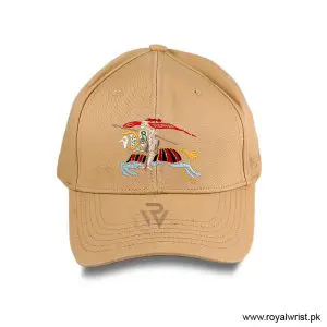 Alternative view of Burberry Equestrian Knight Motif Embroidered Cotton Baseball Cap Camel B18258