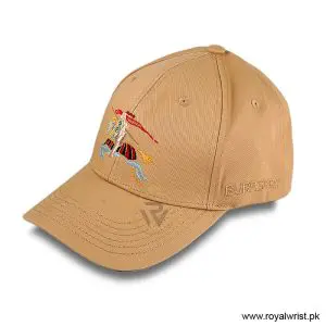 Burberry Equestrian Knight Motif Embroidered Cotton Baseball Cap Camel B18258 - Image 3