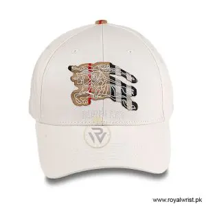 Alternative view of Burberry Check Equestrian Knight Motif Cotton Baseball Cap Light Beige B18261