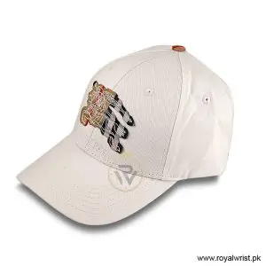 Burberry Check Equestrian Knight Motif Cotton Baseball Cap Light Beige B18261 - Image 3
