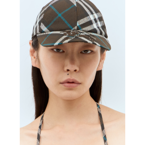 Burberry Women's Check Baseball Cap Multicolor 8094790 - Image 7