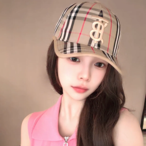 Alternative view of Burberry Unisex Classic Check TB Baseball Cap Multicolor S7711