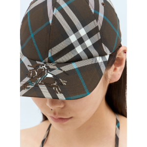 Burberry Women's Check Baseball Cap Multicolor 8094790 - Image 8