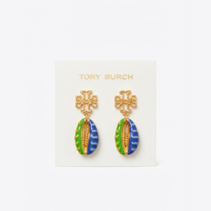 Tory Burch Women's Enamel Cowrie Shell / Runway Shell Drop Earrings TB0324