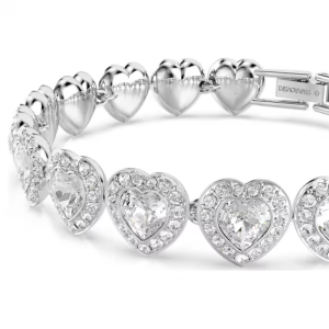 Alternative view of Swarovski Ariana Grande x Swarovski Heart Crystal Bracelet White Rhodium-Plated 5720860