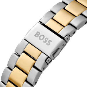Hugo Boss Men’s Admiral Quartz Chronograph Blue Dial Two-Tone Stainless Steel 46mm Watch 1514257 - Image 3