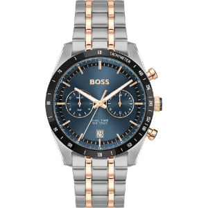 Hugo Boss Men’s Tourmaster Quartz Blue Dial Two-Tone Stainless Steel 41mm Watch 1514288