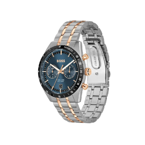 Alternative view of Hugo Boss Men’s Tourmaster Quartz Blue Dial Two-Tone Stainless Steel 41mm Watch 1514288