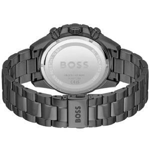 BOSS Men’s Admiral Quartz Chronograph Black Dial Black Stainless Steel 46mm Watch 1514258 - Image 3
