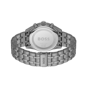 BOSS Men’s Skytraveller Quartz Chronograph Grey Dial Grey Stainless Steel 44mm Watch 1514153 - Image 3
