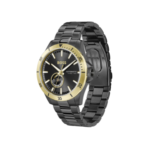 Alternative view of BOSS Men’s Troper Automatic Black Dial Black Stainless Steel 42mm Watch 1514203