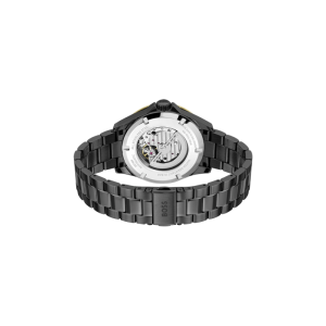 BOSS Men’s Troper Automatic Black Dial Black Stainless Steel 42mm Watch 1514203 - Image 3