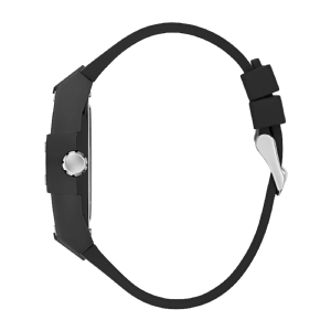 Alternative view of GUESS Men’s Phoenix Quartz Black Dial Black Silicone Strap Black Rectangular 42mm Watch GW1072G1