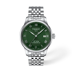 Tissot Le Locle Powermatic 80 Men’s Automatic Green Roman Numeral Dial Stainless Steel 39.3mm Watch T006.407.11.093.00