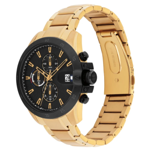 Alternative view of Tommy Hilfiger Men’s Quartz Gold Stainless Steel Black Dial 43mm Watch 1792199