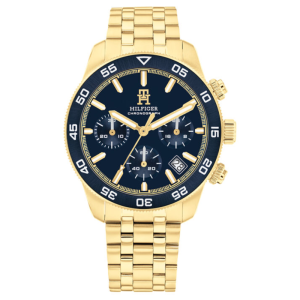 Tommy Hilfiger Men’s Quartz Gold Stainless Steel Blue Dial 41mm Watch 1792158